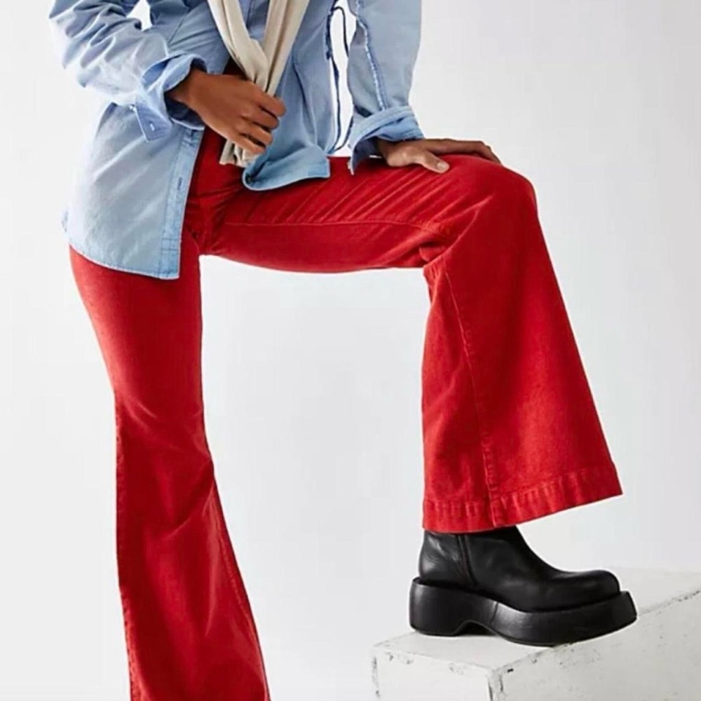 Rolla’s East Coast Flare Jeans in Red